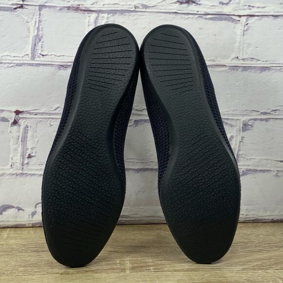 Allbirds Tree Breezers Knit Ballet Flats Women's 8.5 Slip On Shoes Dark Navy - Picture 7 of 8